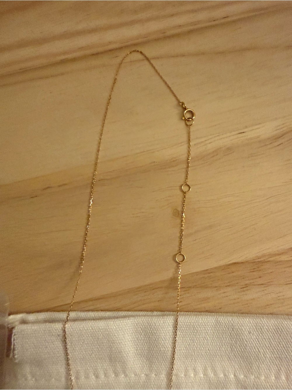 Local Eclectic Gold Chain Necklace Navy Blue Rectangular Pendant and Star Charm - Picture 5 of 5